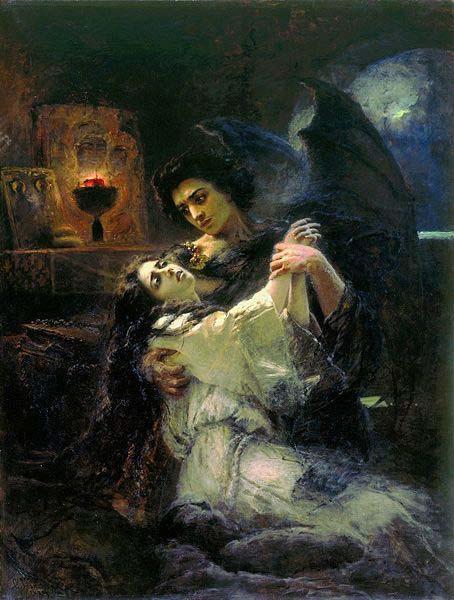 Konstantin Makovsky Tamara and Demon oil painting picture